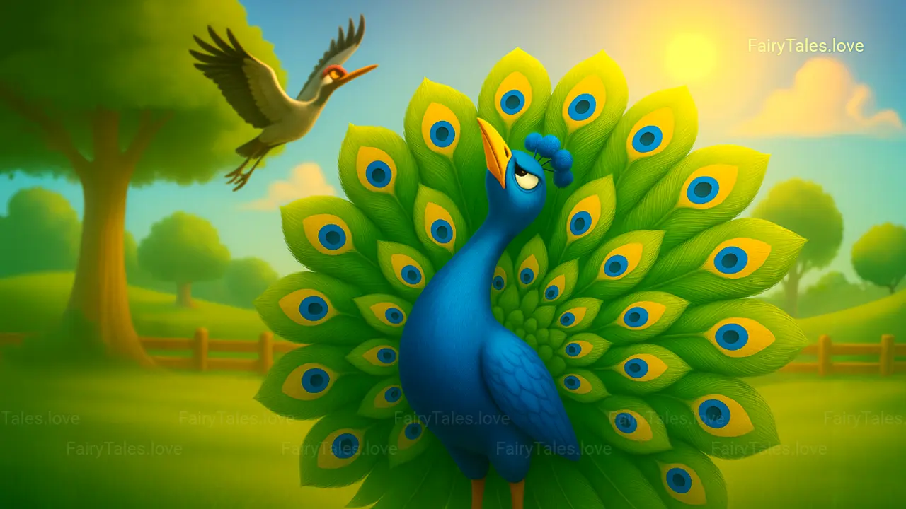 The Fable of "The Peacock and the Crane"